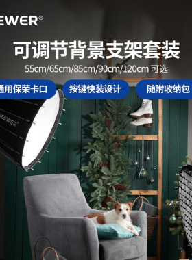NEEWER/纽尔 SF120Q十六边形深口抛物线柔光箱保荣口网格格栅蜂巢快装柔光罩机顶闪光灯聚光灯补光灯布罩