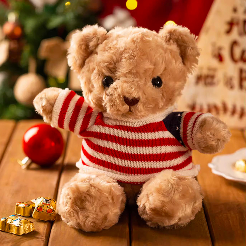 意大利进口零食圣诞节礼品艾达的世界毛绒玩具小熊牛奶巧克力礼物