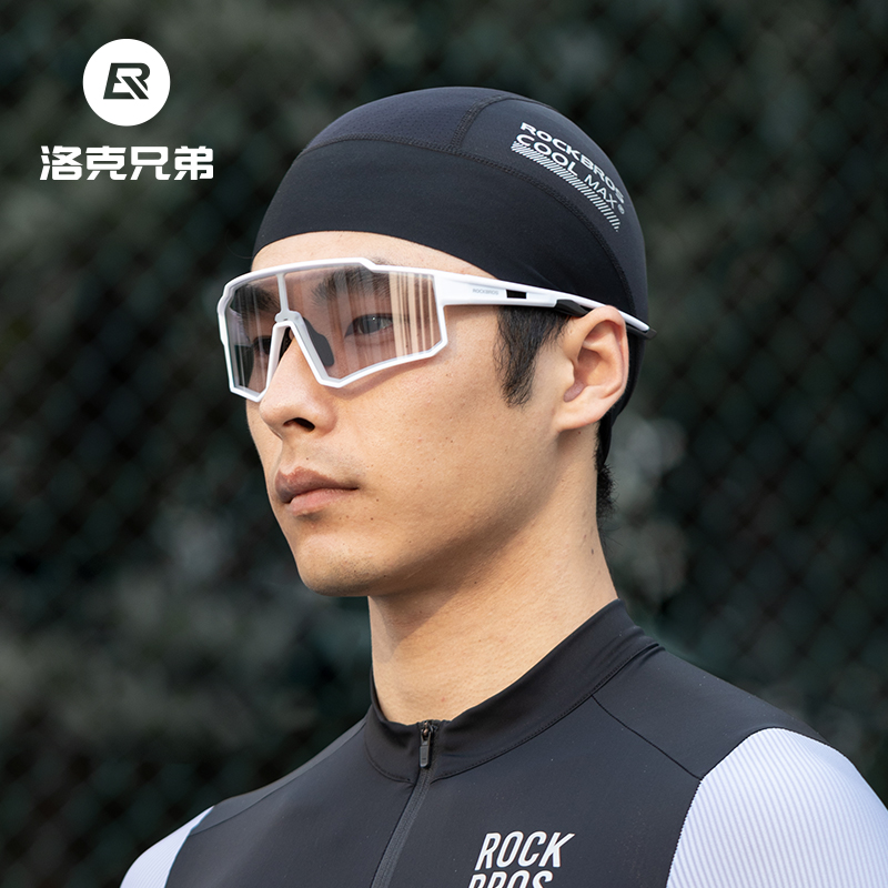 洛克兄弟骑行小帽防晒头套男女内衬COOLMAX自行车头盔吸汗头罩夏