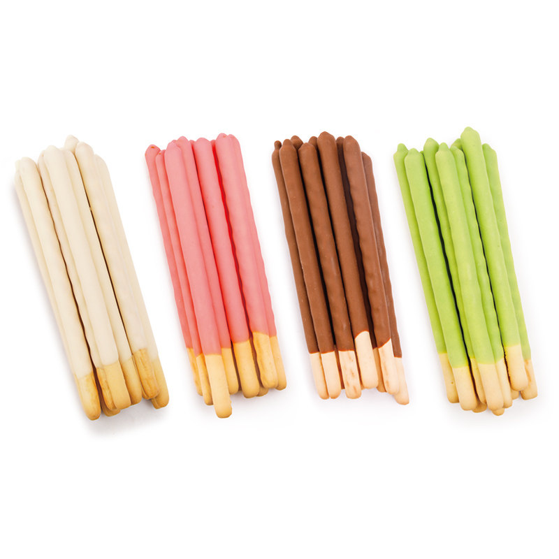 商用蛋糕冰淇淋绵绵冰装饰插件涂层手指饼干棒巧克力味棒烘焙小料