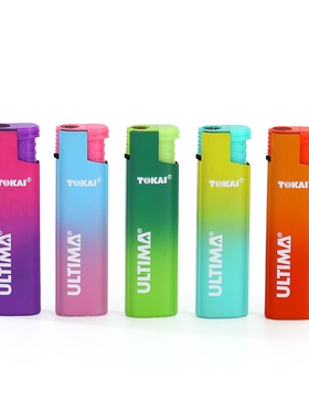 【Firechicka】夏日莫吉托渐变金属防爆打火机直冲可充气ins可爱