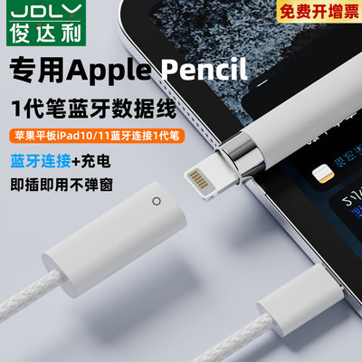 适用苹果一代笔蓝牙连接iPad10平板11配对十充电1代苹果母转Typec口apple pencil转接头typec Lighting转换器