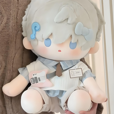 等你下课40cm厘米娃衣坐姿棉花娃娃衣服一番赏玩偶无属性公仔替换