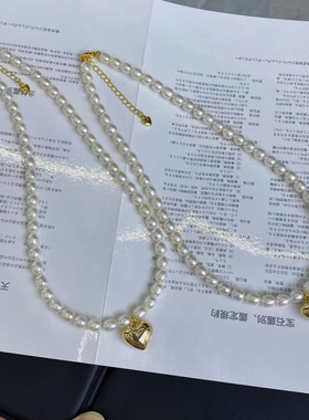超越珠宝 爱心项链 天然淡水珍珠 可可爱爱 夏日女神 精致满满