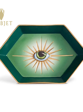 L'OBJET 欧洲进口Lito独具慧眼圆盘系列欧式家用彩色陶瓷西餐盘