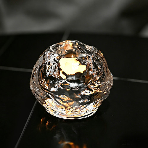 进口水晶玻璃snowball客厅摆件
