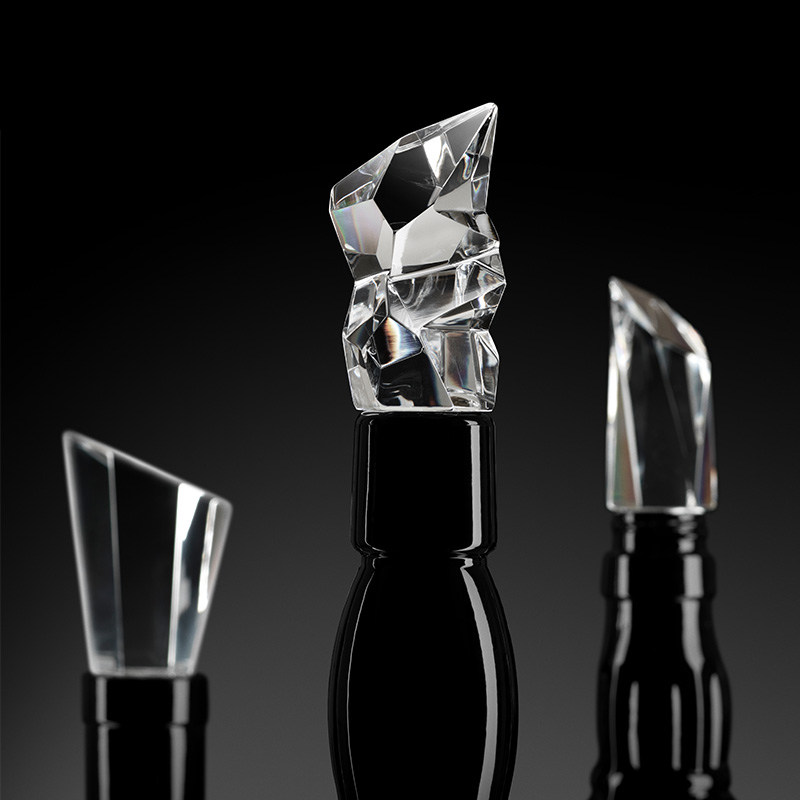 Orrefors水晶玻璃CARAT CITY保存红酒瓶塞创意密封香槟酒塞子通用