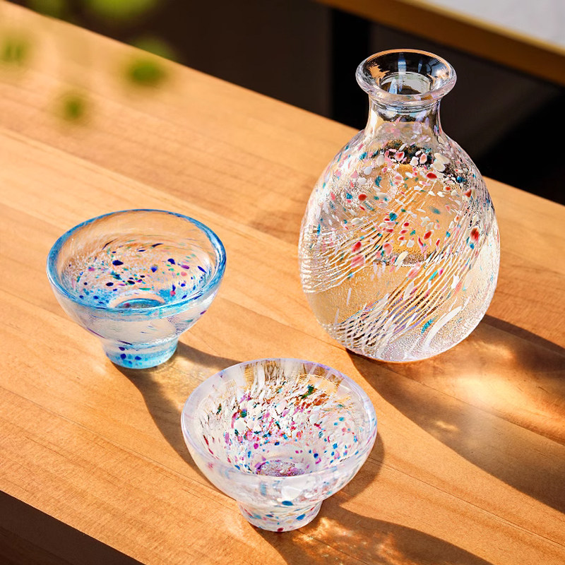 日本东洋佐佐木创意清酒壶套装进口手工玻璃冷酒器酒杯礼盒装酒壶