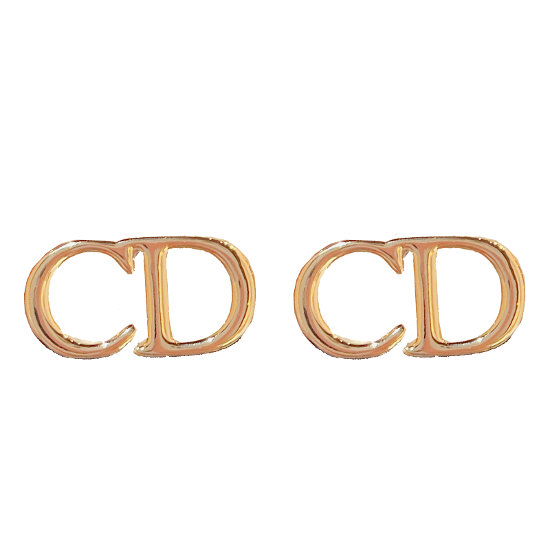CD字母耳钉小众设计感高级耳环女