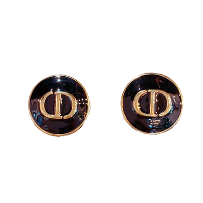 精致高档耳环百搭字母耳钉银针