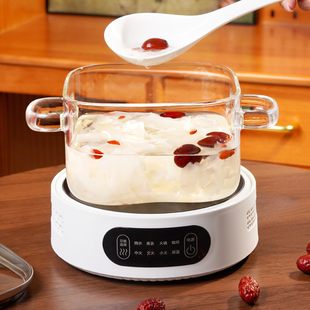 玻璃汤锅双耳家用明火直烧电陶炉专用锅围炉煮茶打边炉透明小奶锅