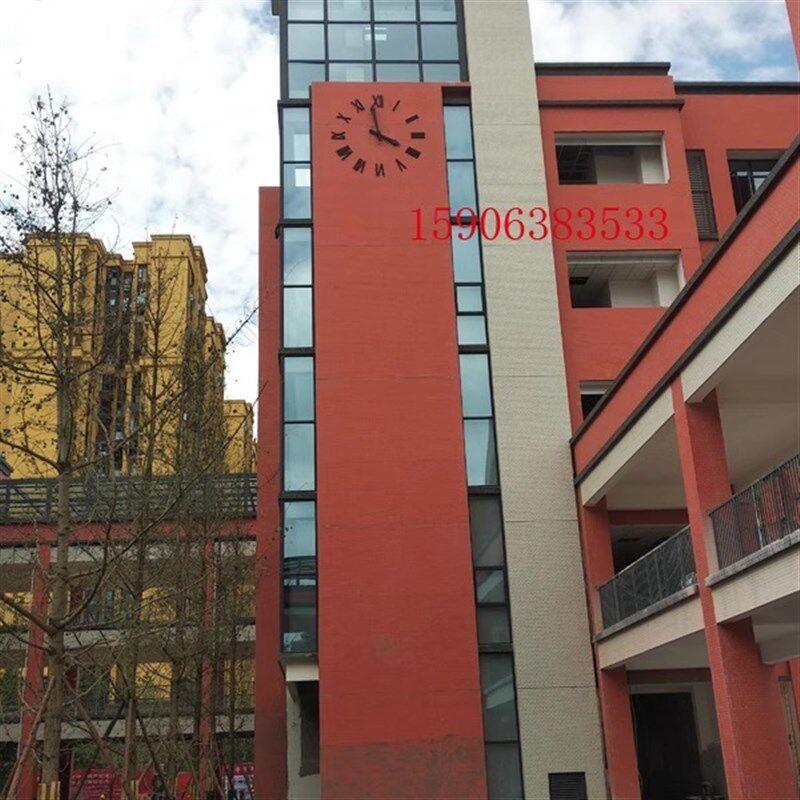 室外圆形挂钟防水机芯学校幼儿园广场钟报时照明户外钟塔钟维修