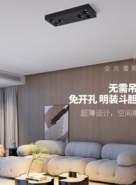 雄立LED明装格栅灯全光谱护眼