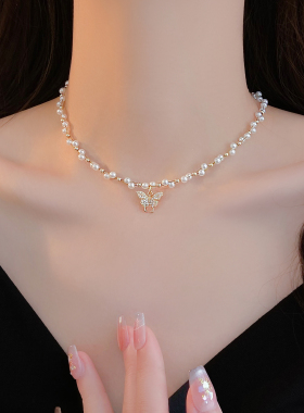 艾沐尔新款气质百搭珍珠项链时尚