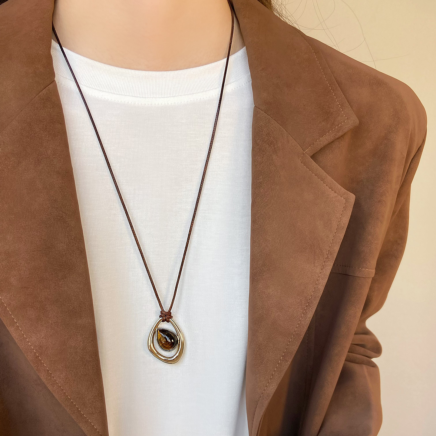 秋冬高级感百搭毛衣链项链女2025