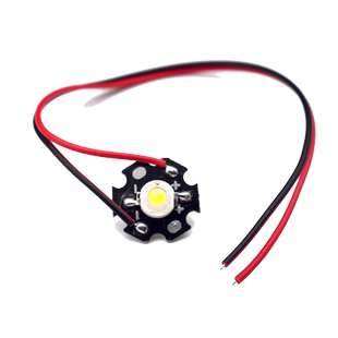 大功率LED灯珠带线带铝基板1W3W5W瓦红绿蓝黄紫白光粉红高亮芯片