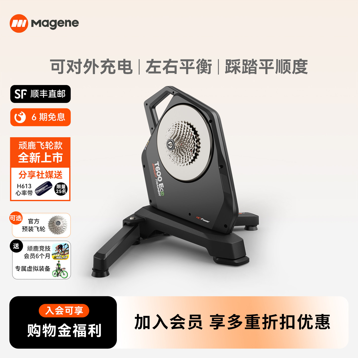 迈金T600Eco骑行台智能直驱图片