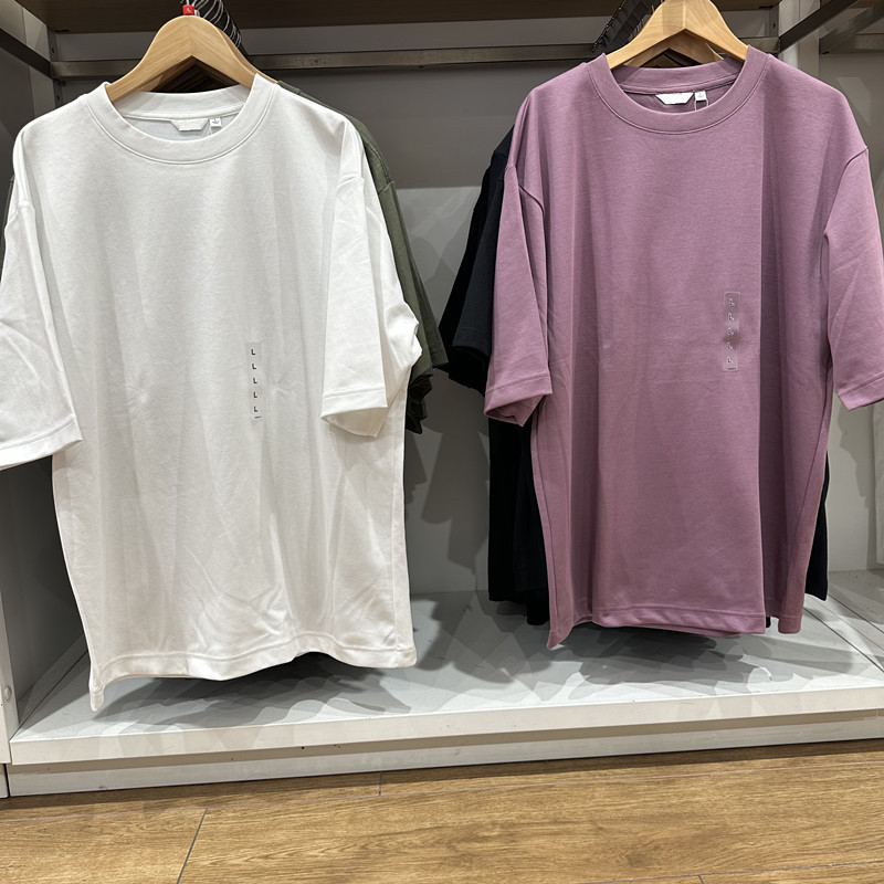 男装/女装/情侣款2025夏季新款凉感T宽松圆领短袖T恤五分袖465185