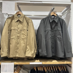 日系合作款/男装女装25秋季新款工装宽松衬衫/长袖休闲衬衣480652