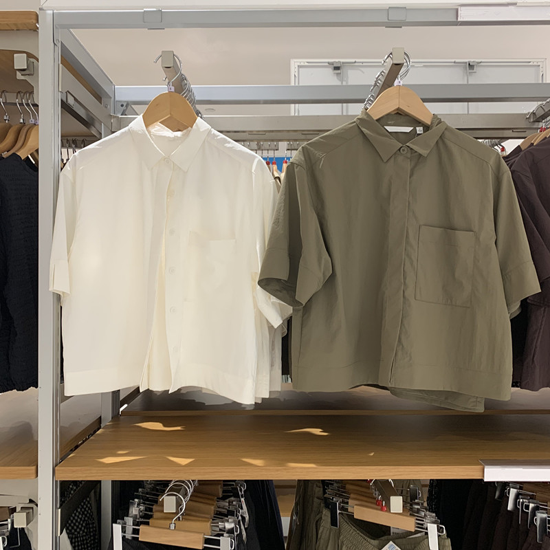 女短袖衬衣空调衫薄外套