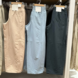 休闲宽松工装 R475820 束脚裤 直筒阔腿裤 477346 伞兵裤 日单女宽腿裤