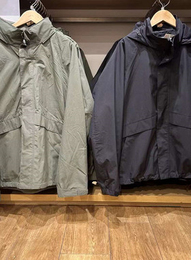 男女装春季防风立领茄克耐久防水休闲夹克连帽外套473907/475038