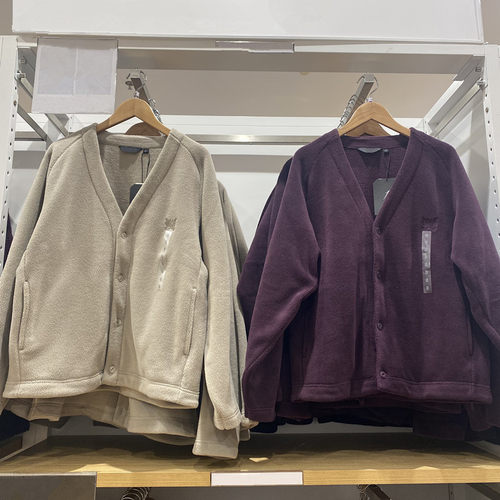 摇粒绒宽松开衫茄克/长袖夹克