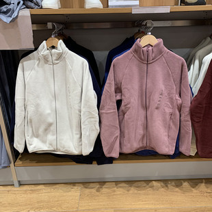 摇粒绒拉链茄克长袖 25秋冬款 立领保暖外套夹克479792 女装 日单男装