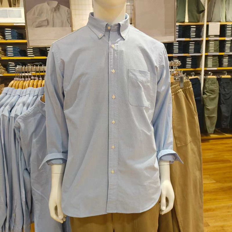牛津纺宽松衬衫/长袖衬衣