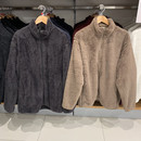 外套休闲保暖百搭夹克473174 长绒摇粒绒拉链茄克长袖 日单男装 女装