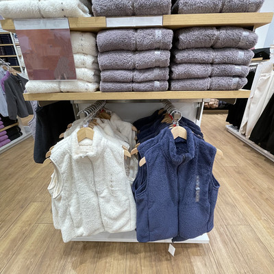 长绒摇粒绒马甲立领背心