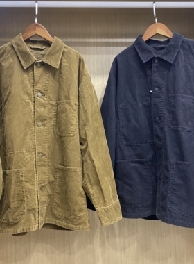 日单男装女装25秋冬款灯芯绒茄克工装外套宽松休闲上衣夹克478249