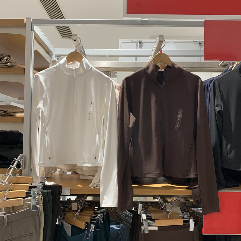 立领拉链长袖夹克防晒衣瑜伽服