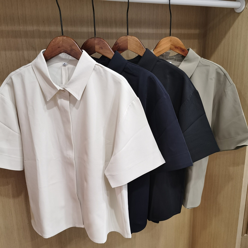 女装垂感衬衫/短袖衬衣空调衫