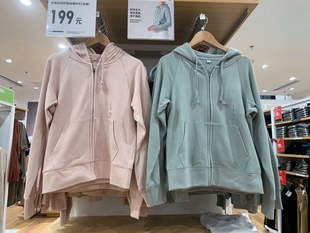 长袖 学生运动连帽拉链开衫 卫衣外套433746 女装 日单试衣间2023春款