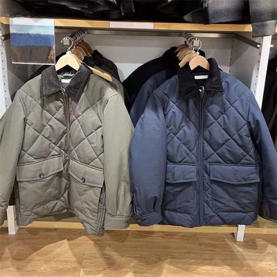 绗缝茄克外套棉服保暖夹克棉衣