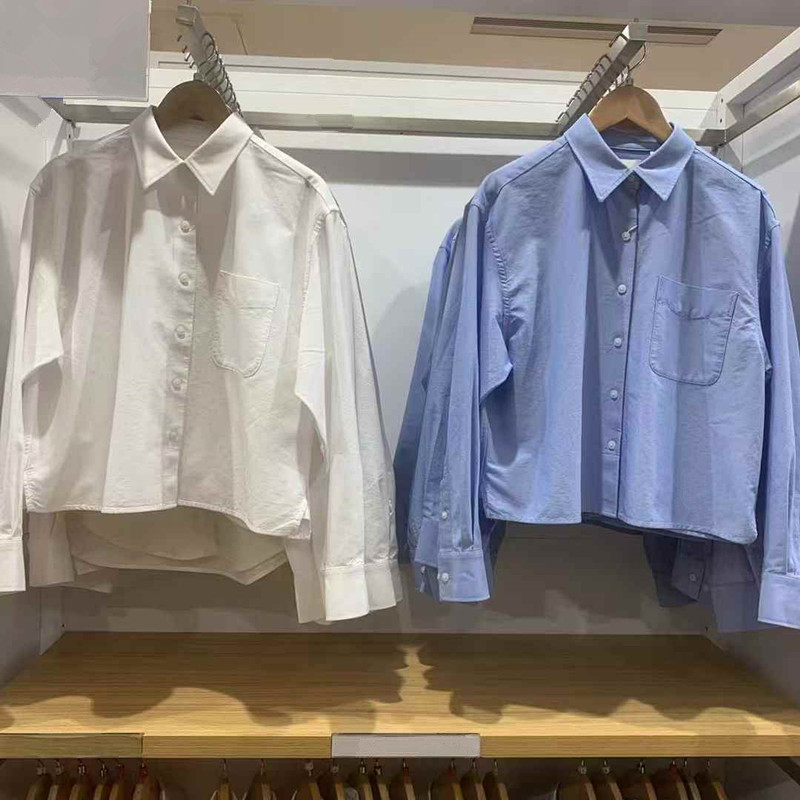 牛津纺箱型衬衫长袖衬衣