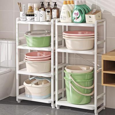 小型洗衣机置物架卫生间落地式迷你洗内衣内裤机支架浴室盆桶收纳