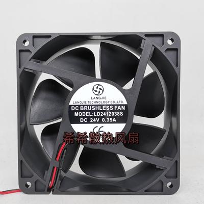 LANGJIE LD2412038S 12CM 24V 0.35A/0.50A变频器电焊机 散热风扇
