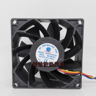 永林COOLINGFAN DFB923824H 24V 1.00A 9038 4线 变频器 散热风扇
