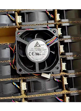 全新台达 6025 6CM厘米 散热风扇双滚珠调速 QFR0612DH 12V 1.10A