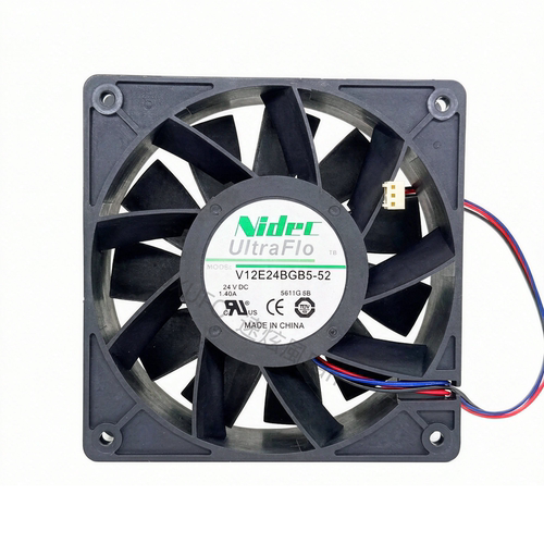 全新NIDEC V12E24BGB5-52 12038 24V 1.40A 12CM厘米 3线散热风扇
