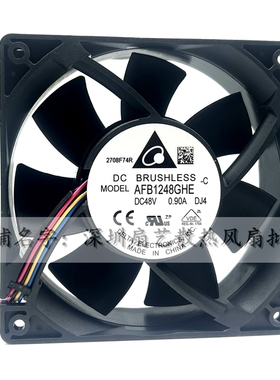 AFB1248GHE/EHE 台达 12038 DC48V 0.60A/0.90A 机柜风扇