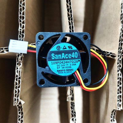 全新 三洋/SanAce40 109P0424H7D28 24V 0.08A 4015 4CM 散热风扇