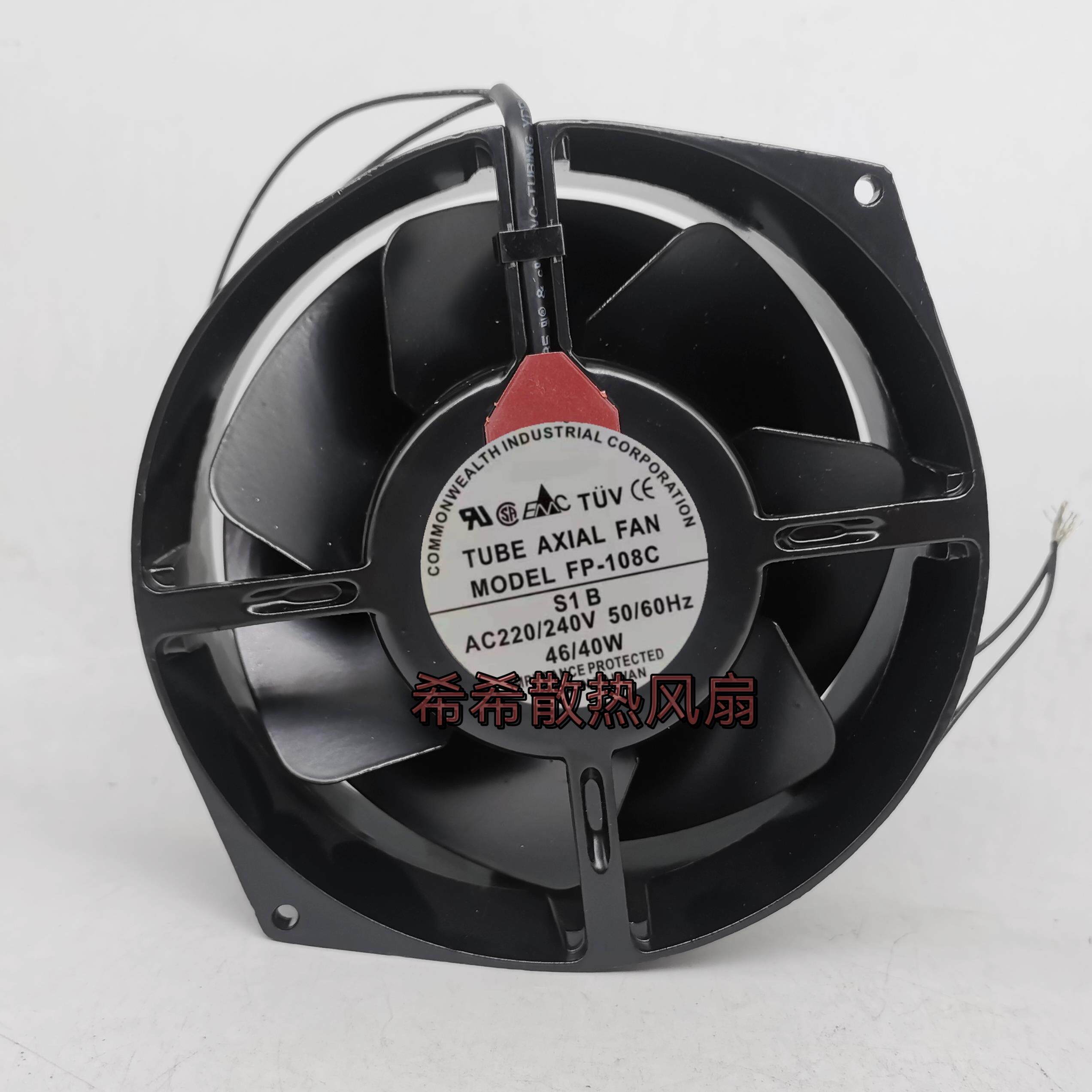 进口Commonwealth 台湾三协 FP-108C S1B 220V 17055散热风扇风机