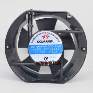 全新风机 翔跃 SOMREAL XY17251B 24V 0.60A 17CM 变频器散热风扇