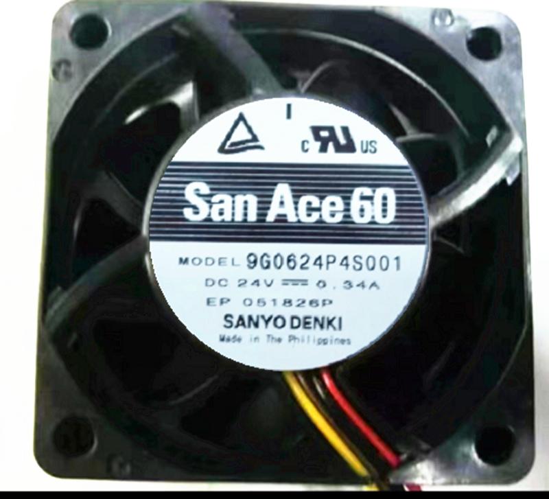 9G0624P4S001 24V 0.34A全新原装三洋6025 6cm厘米双滚珠散热风扇