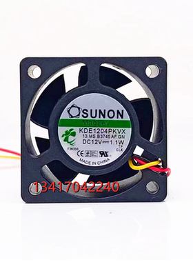 SUNON建准 KDE1204PKVX 12V 1.1W 4CM 4020 PWM温控调速 散热风扇
