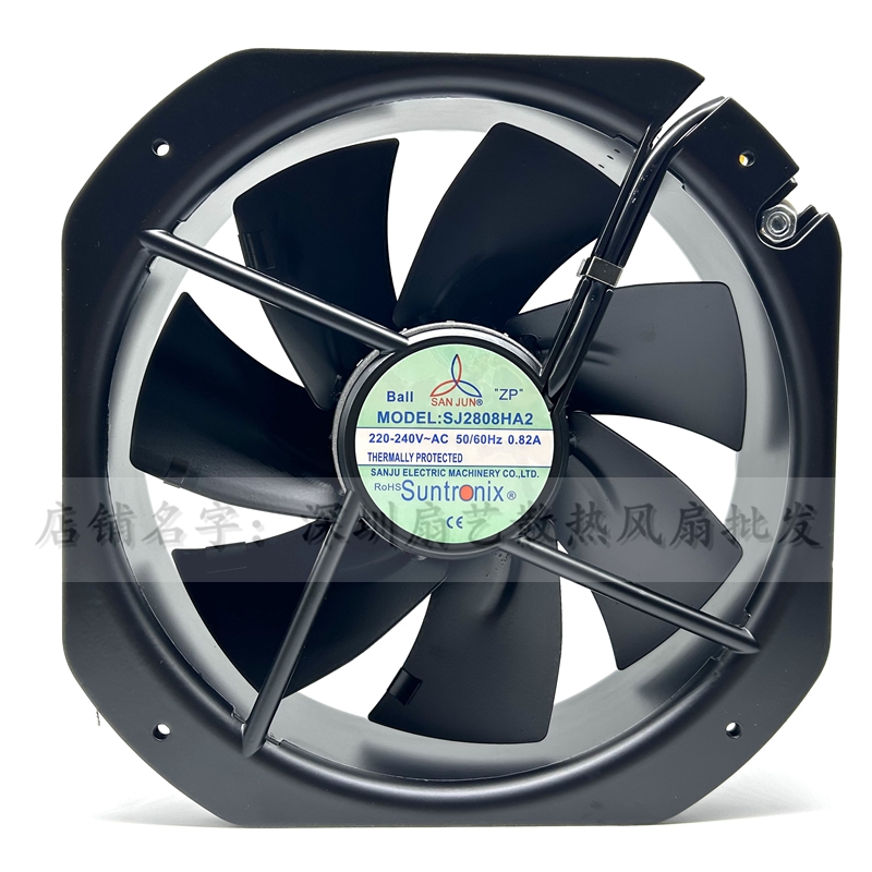 台湾SANJUn SJ2808HA2 SJ2208HA2 28080 220V 铁叶耐高温轴流风机