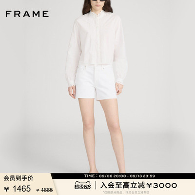 【春夏新品】FRAME女士直筒牛仔短裤THE LONG HANG SHORT